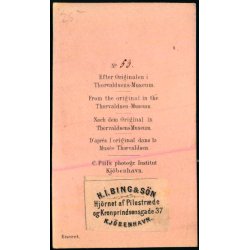 Thorvaldsens Museum - Visitkortbillede - H.I. Bing &amp; S�n