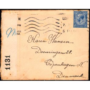 Censurbrev fra England.  15 - 2 - 16 - Til Kbenhavn