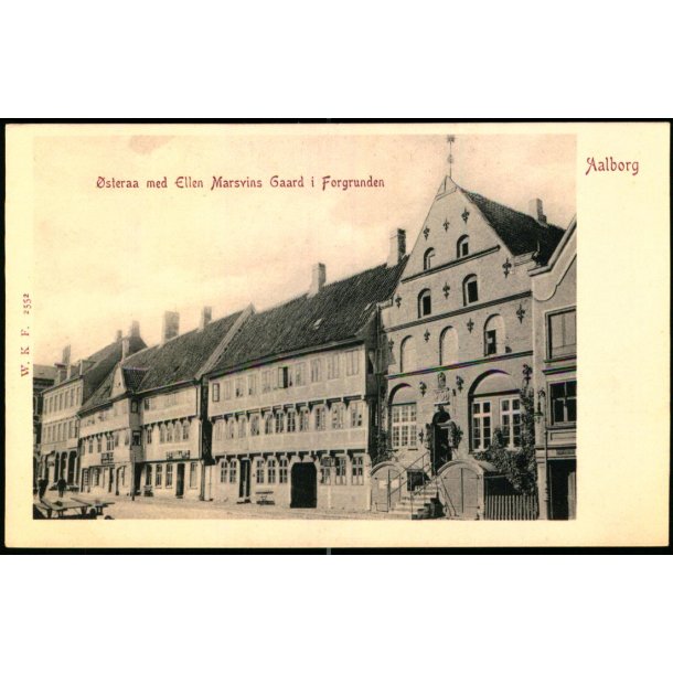 Aalborg - steraagade med Ellen Marsvins Gaard i Forgrunden - W.K.F. 2552