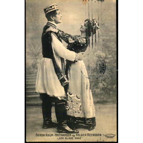 Gerda Krum-Nathansen og Holger Reenberg - Den glade Enke - Alex Vincent 1357 - Brugt 