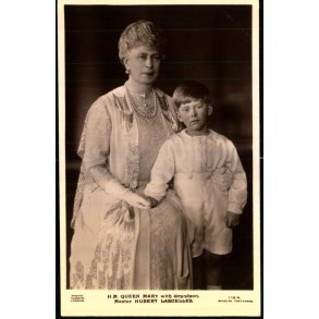 Dronning Mary med Hubert Lascelles -  Ubrugt