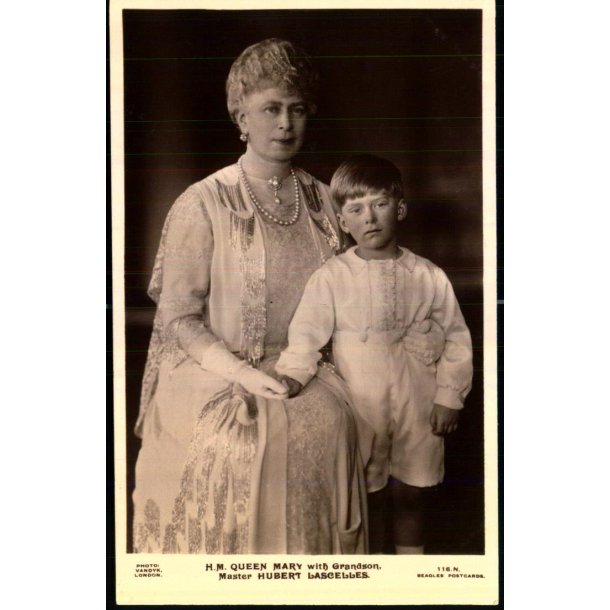 Dronning Mary med Hubert Lascelles -  Ubrugt