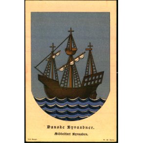 Danske Byvaabner - Middelfart Byvaaben - Fritz Benzen 34 - Ubrugt