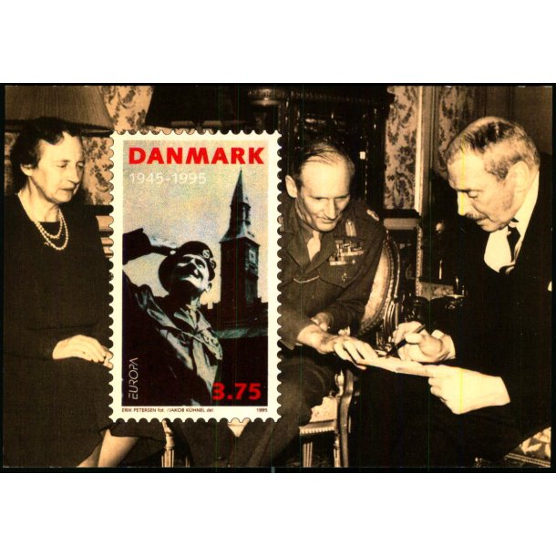 Kong Chr. X skriver sit navn i Feltmarskal Montgomerys autografbog - Post CP 13 - Ubrugt