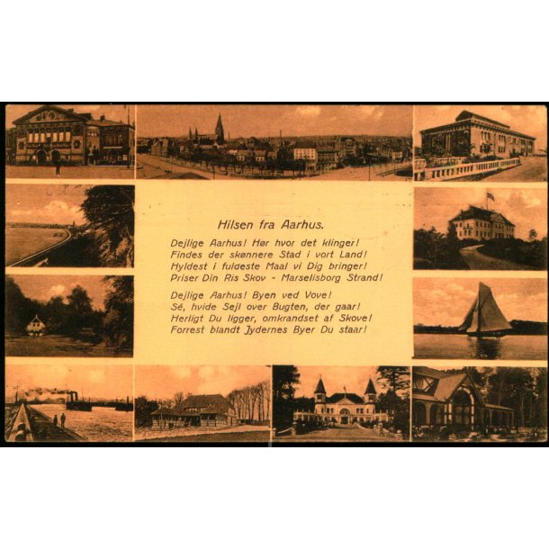 Hilsen fra Aarhus - Aarhus Kunsthandel - J.J.N. 6109 - Brugt