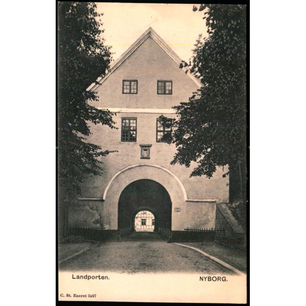 Nyborg - Landporten - C. St. 2497 - Ubrugt