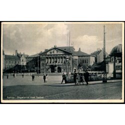 Aarhus - Bispetorvet med Teateret - J�rgen Jensen 125657 - Brugt