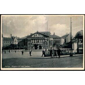 Aarhus - Bispetorvet med Teateret - J�rgen Jensen 125657 - Brugt
