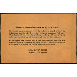 Indbetalingskort for Grundejerforening - 21 - 10 - 1983