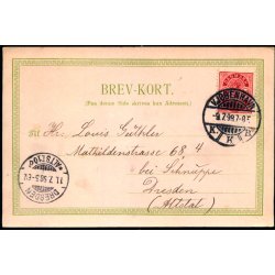 Hilsen fra Odense - C. St. Eneret u/n - Brugt 9 - 7- - 1898 !!