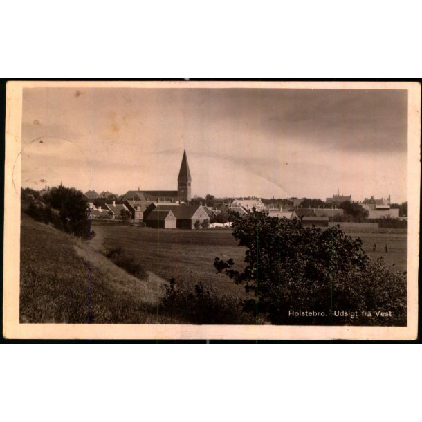 Holstebro - Udsigt fra Vest - Fotokort Stender 079 - Brugt