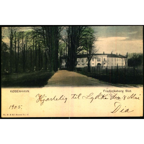 Kbenhavn - Frederiksberg Slot - Sk.B.&amp; Kf. 47 - Brugt