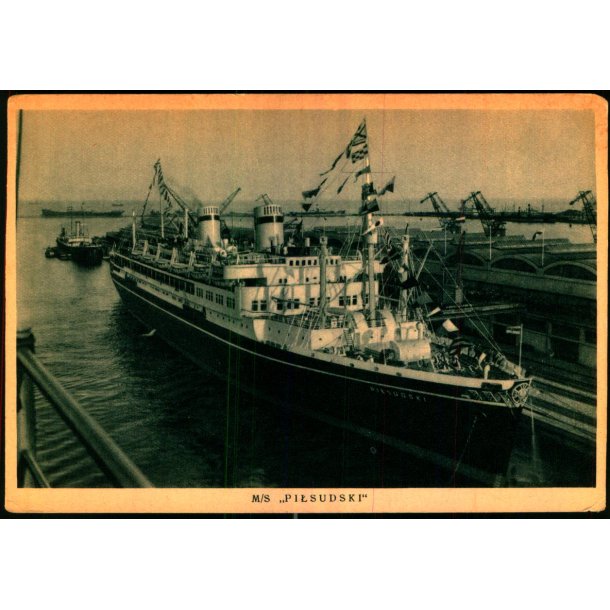 M.S. Pilsudski - Gdynia  Line - u/n - Ubrugt