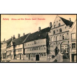 Aalborg - steraagade med Ellen Marsvins Gaard i Forgrunden - Warburgs Kunst Forlag 2552