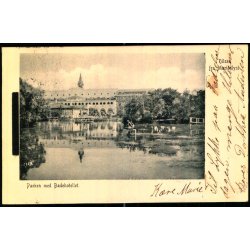 Hilsen fra Marienlyst - Parken med Badehotellet - K. 7318 - Brugt