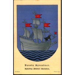 Danske Byvaabner - Nyk�bing Falster Byvaaben - Fritz Benzen 39 - Ubrugt