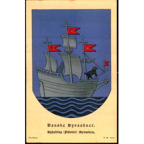 Danske Byvaabner - Nyk�bing Falster Byvaaben - Fritz Benzen 39 - Ubrugt