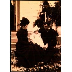 Kong Chr.X og Dr. Alexandrine med Frederik - Kongelige samling u/n - Ubrugt