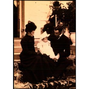 Kong Chr.X og Dr. Alexandrine med Frederik - Kongelige samling u/n - Ubrugt