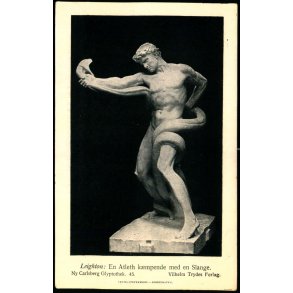 Ny Carlsberg Glyptotek 45  - Leighton : En Atleth kmpende med en Slange - Vilhelm Trydes Forlag u/n