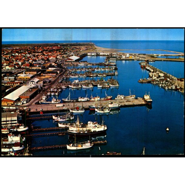 Skagen Havn set fra Luften - Gr�sb�lls 7209 - Ubrugt