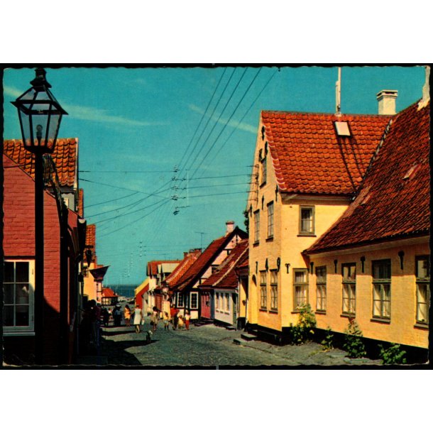 Vestergade med Posthuset Aar 1749 - �r�sk�bing - Creutzs Bogh. 43523/39 - Brugt