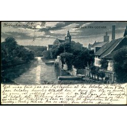 Hilsen fra Odense - C. St. Eneret u/n - Brugt 9 - 7- - 1898 !!