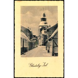 Faaborg i Sne - Gl�delig Jul - Chr. Rasmussens Bogh. 7315 - Brugt