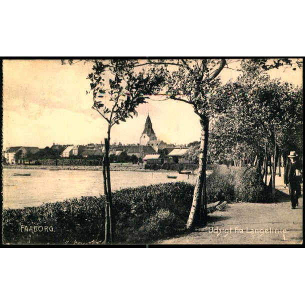 Faaborg - Udsigt fra Langelinie - C.C.U. Johnsen 2267 - Brugt