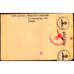 Censurbrev fra Tyskland med indhold  29 - 4 - 41 - Til Kgs. Lyngby