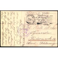 Feldpost - Berlin NW  30 - 4 -17 - Til Apenrade  - Billedside : Berlin 