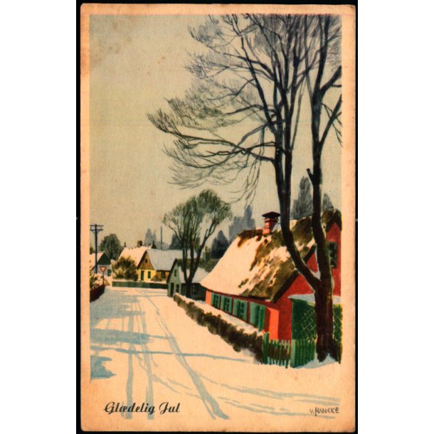 V.Hancke - Gldelig Jul - Eneret Serie 374 - Brugt