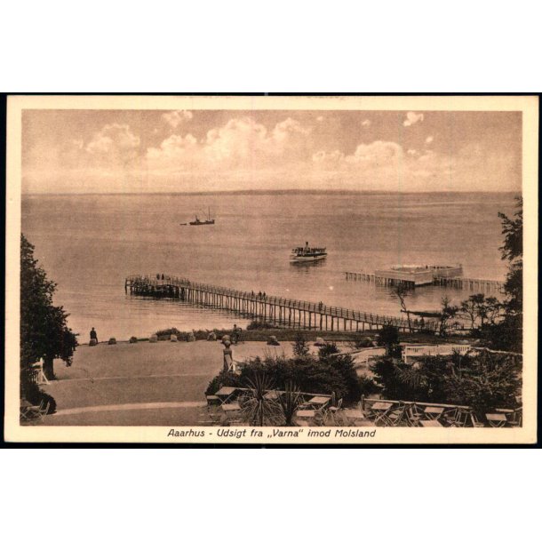 Aarhus - Udsigt fra "Varna" imod Molsland - Chr. Petersens Kunst. 10 - Ubrugt