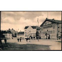 Aarhus - Bispetorvet med Teateret - H.H.O. 4904 - Brugt