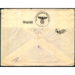 Luftport - Censurbrev fra Italien  17 - 4 - 40 - Til Hamburg