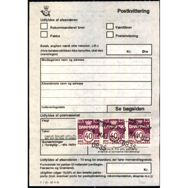 Postkvittering - 4 - 5 - 87