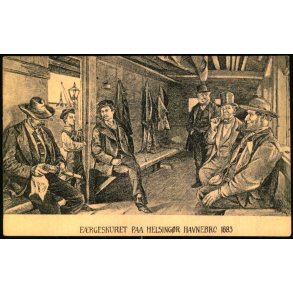 F�rgeskuret paa Helsing�r Havnebro 1883 - K. Nielsen u/n - Ubrugt