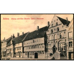 Aalborg - steraagade med Ellen Marsvins Gaard i Forgrunden - Warburgs Kunst Forlag 2552