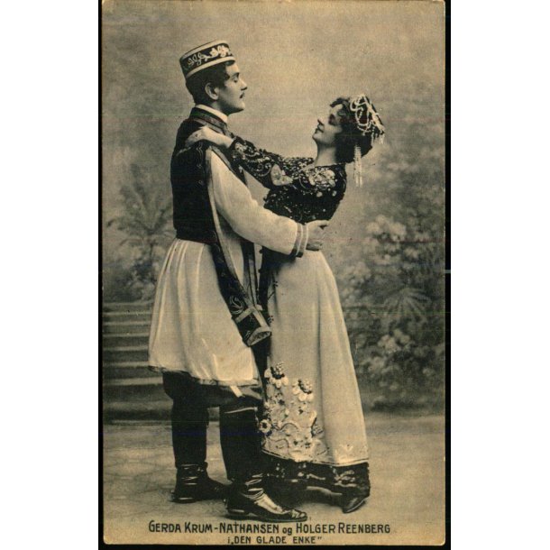 Gerda Krum-Nathansen og Holger Reenberg - Den glade Enke - Alex Vincent 1357 - Brugt 