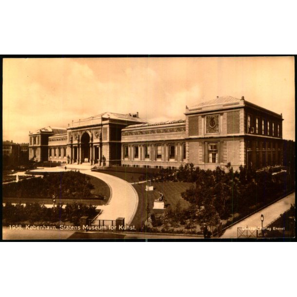 K�benhavn - Statens Museum for Kunst - Stender 1958 - Ubrugt - Har v�ret kl�bet op !