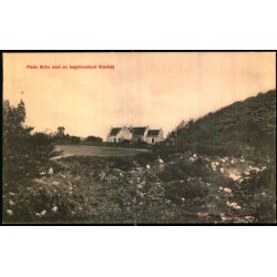 Flade Kirke med b�gebevokset Gravh�j - Jensen 3799 - Ubrugt