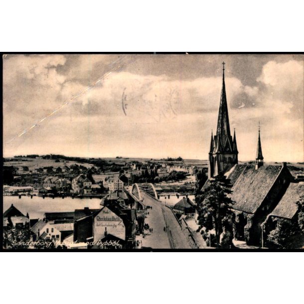 S�nderborg - Udsigt mod Dybb�l - Rudolf Olsen 8906 - Brugt