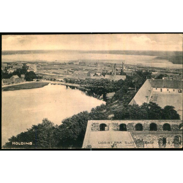 Kolding - Udsigt fra Slotsruinen - J. Kops u/n - Brugt