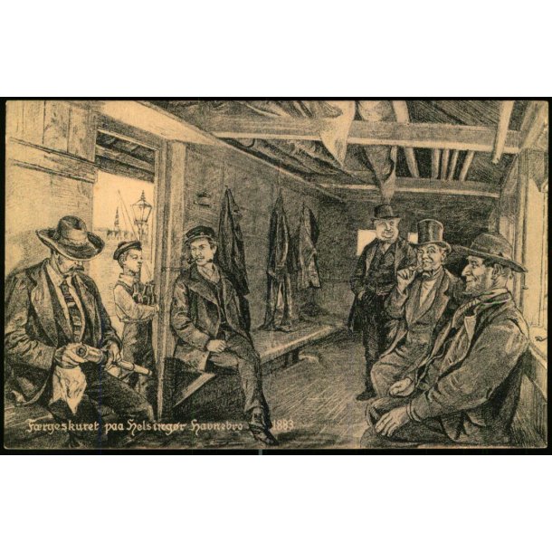 F�rgeskuret paa Helsing�r Havnebro 1883 - K. Nielsen u/n - Ubrugt