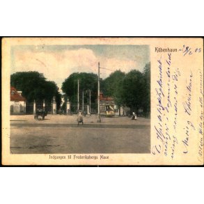 Kbenhavn - Indgangen til Frederiksberg Have - Ed.F.& Co 4508 - Brugt