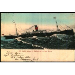 S/S Hellig Olav - Kbenhavn - New York - Alex Vincent 699 - Brugt