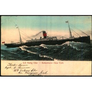S/S Hellig Olav - Kbenhavn - New York - Alex Vincent 699 - Brugt