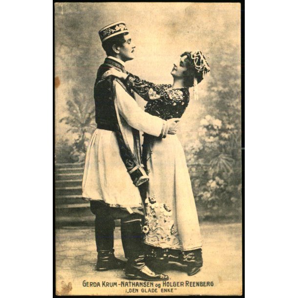 Gerda Krum-Nathansen og Holger Reenberg - Den glade Enke - Alex Vincent 1357 - Brugt 