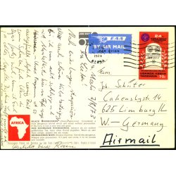 Luftpost Kort fra Kenya til Tyskland - 12 - 4 - 73