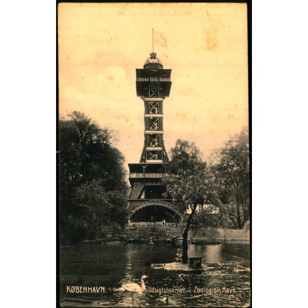 Kbenhavn - Udsigtstaarnet i Zoologisk Have - Stender 8124 - Brugt